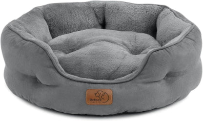 BEDSURE Katzenbett Waschbar Katzen Bettchen - 51X48X15Cm Katzenkorb Mit Zweiseitig Innenkissen Katzenschlafplatz Für Katzen Oder Kleine Hunde,Grau