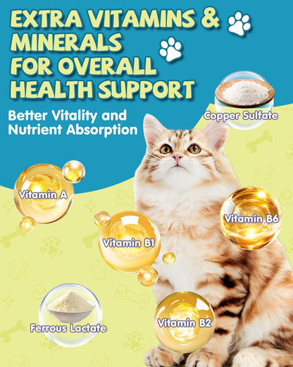 Lysin Katze - L-Lysin Tropfen Für Katzen Und Kätzchen, Kätzchen Immunsystem, Schnupfen, Linderung Von Allergien, Niesen, Nahrungsergänzungen Mit Vitaminen Und Mineralien, Kolostrum, Taurin