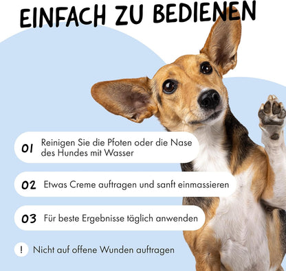 Belly® Pfotenbalsam Hund -50Ml- Pfotenpflege Für Hunde Im Winter - Pfotenbalsam Für Hunde Bei Schnee, EIS & Streusalz - Hundepfoten Balsam - Pfotenpflege Hund