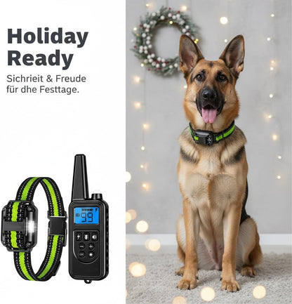 Reaktion Führungs-Kragen Antibellhalsband Für Hunde Mit 3 Modi, Einstellbarer Hund Maulkorb Trainingshalsband 2025, Bis 800 M Reichweite, Wasserdichtes Erziehungshalsband