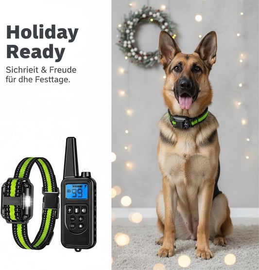 Reaktion Führungs-Kragen Antibellhalsband Für Hunde Mit 3 Modi, Einstellbarer Hund Maulkorb Trainingshalsband 2025, Bis 800 M Reichweite, Wasserdichtes Erziehungshalsband