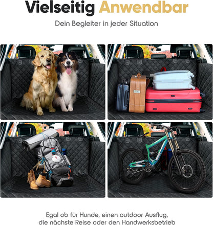HELDENWERK Kofferraumschutz Hund Gesteppt Mit Seiten- Und Ladekantenschutz I Hundedecke Auto Kofferraum Wasserdicht & Kratzfest I Universal Kofferraum Schutzmatte Für Hunde