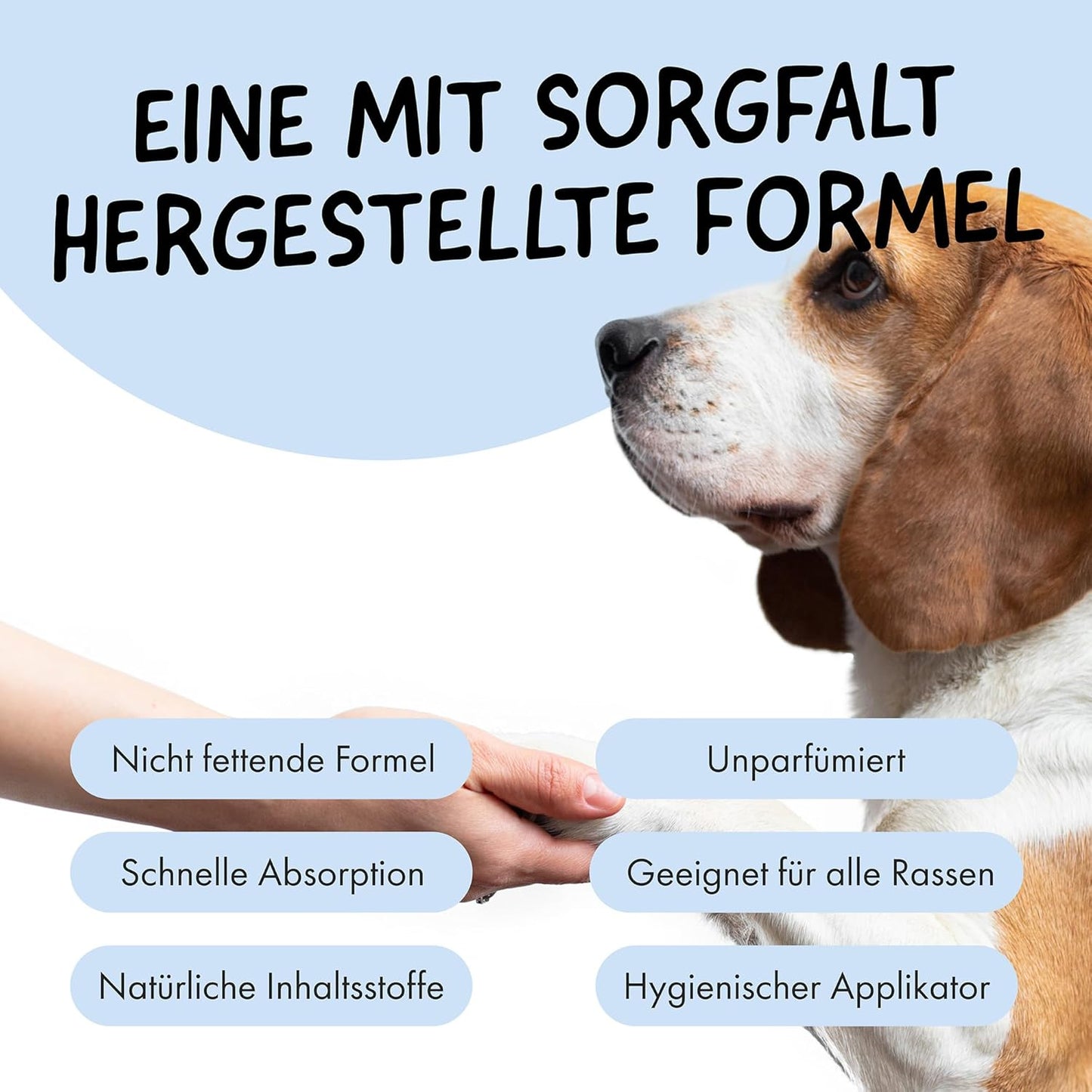 Belly® Pfotenbalsam Hund -50Ml- Pfotenpflege Für Hunde Im Winter - Pfotenbalsam Für Hunde Bei Schnee, EIS & Streusalz - Hundepfoten Balsam - Pfotenpflege Hund