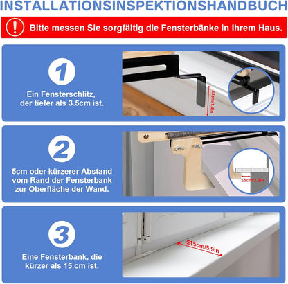 Zvonema Katzen Hängematte, Katzen Fensterliege, Stabil Groß Katzenhängematte, Holz Katzenbett Fenster Mit Abnehmbarem Dickem Bezug, Bequem Katzenbett Fensterbank, Platzsparendes Design Bis Zu 30Kg