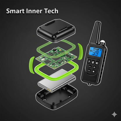 Reaktion Führungs-Kragen Antibellhalsband Für Hunde Mit 3 Modi, Einstellbarer Hund Maulkorb Trainingshalsband 2025, Bis 800 M Reichweite, Wasserdichtes Erziehungshalsband