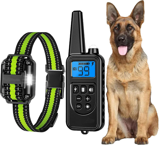 Reaktion Führungs-Kragen Antibellhalsband Für Hunde Mit 3 Modi, Einstellbarer Hund Maulkorb Trainingshalsband 2025, Bis 800 M Reichweite, Wasserdichtes Erziehungshalsband